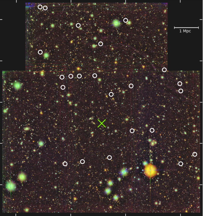 Large Scale Overdensity of Lyman Break Galaxies Around z=6.3 Quasar J0100+2802